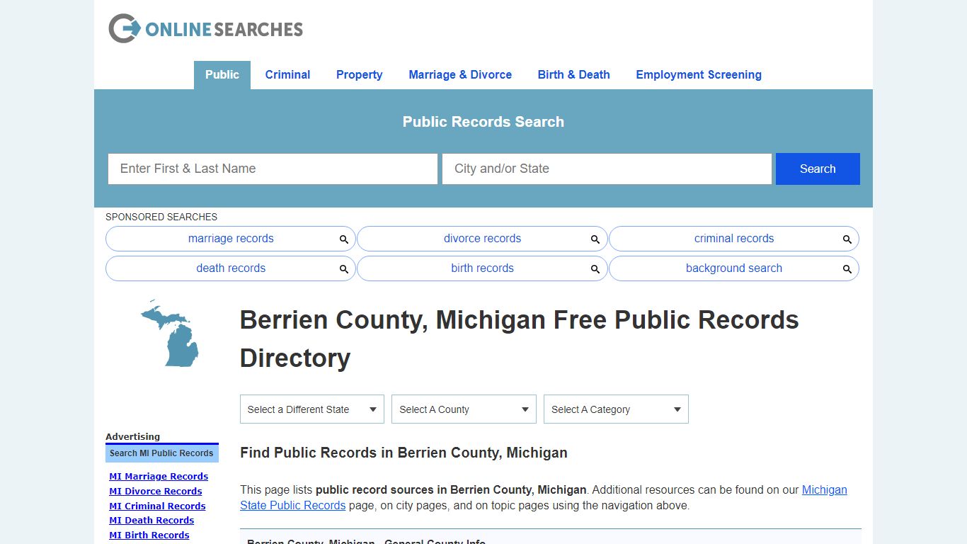 Berrien County, Michigan Public Records Directory
