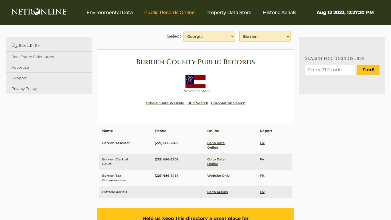 Berrien County Public Records - NETROnline.com